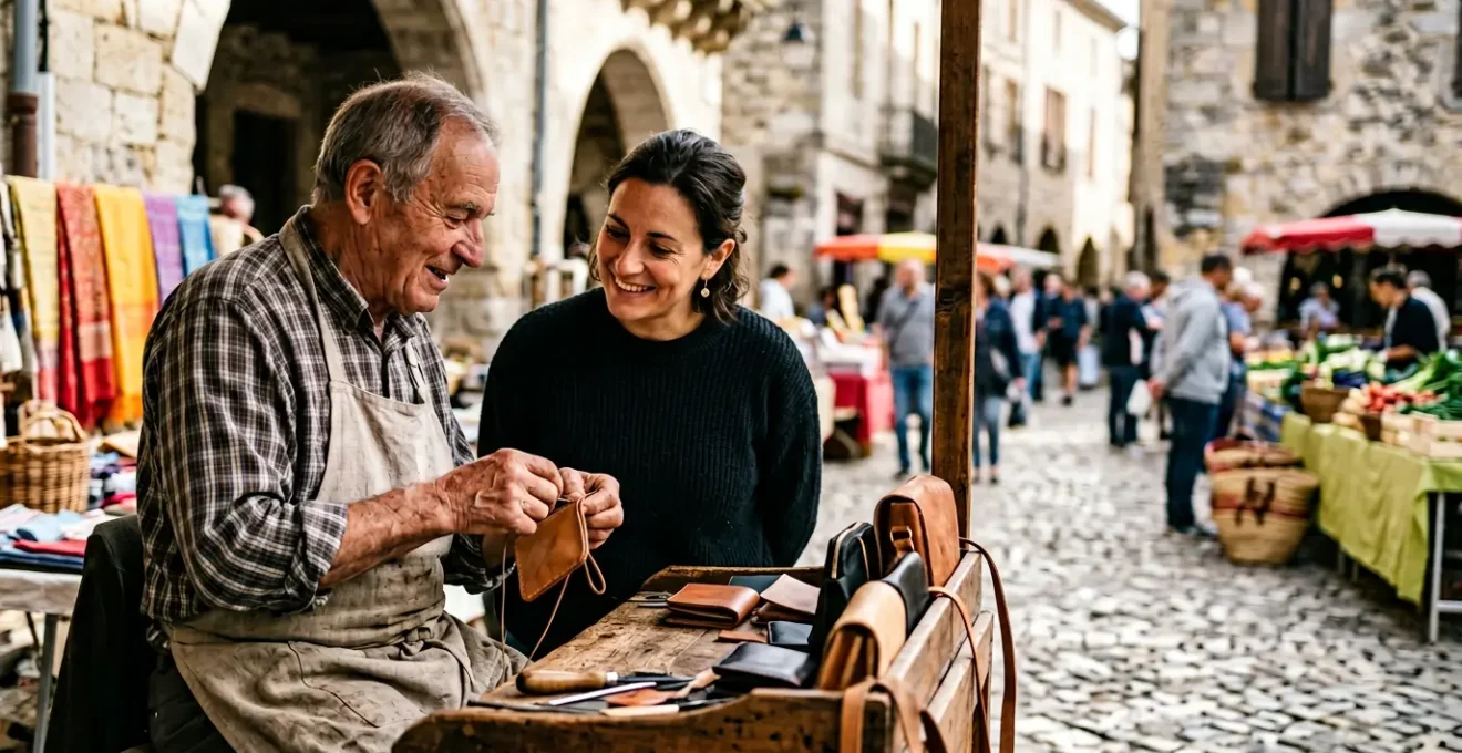 Scène représentant la construction de la confiance entre une marque française et ses consommateurs