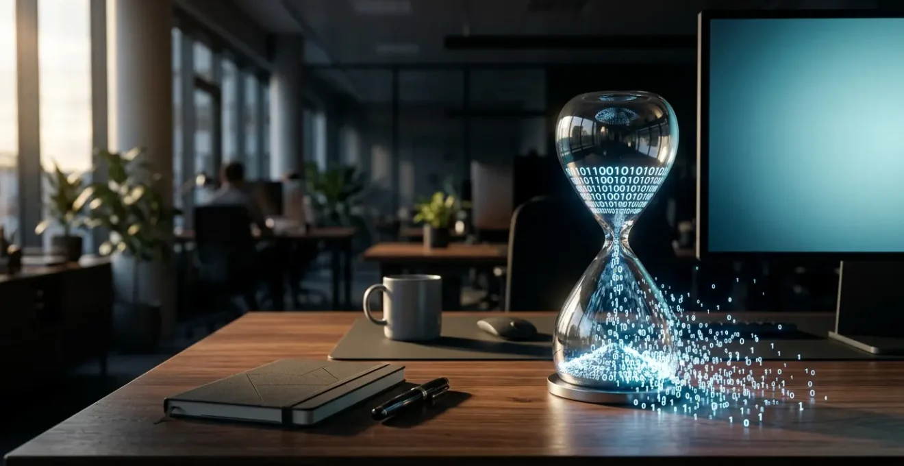 Analyse de performance web avec indicateurs de vitesse sur écran flou