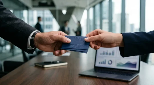 Représentation visuelle d'une fusion entre communication print et digital pour stratégies B2B