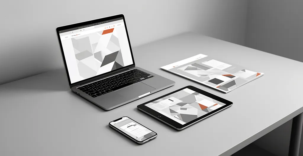 Comparaison visuelle d'un site web non adaptatif sur différents écrans d'appareils montrant des problèmes d'affichage