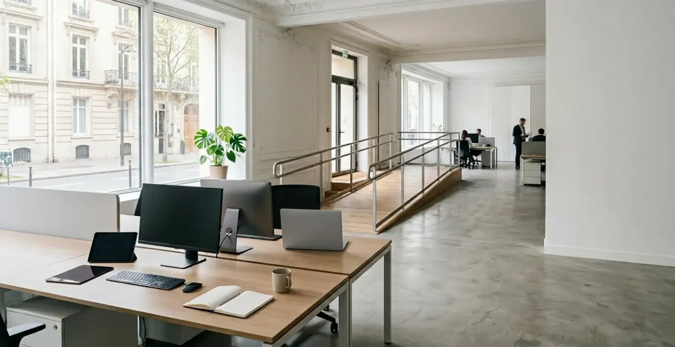 Interface numérique d'un site institutionnel français avec éléments d'accessibilité web visibles