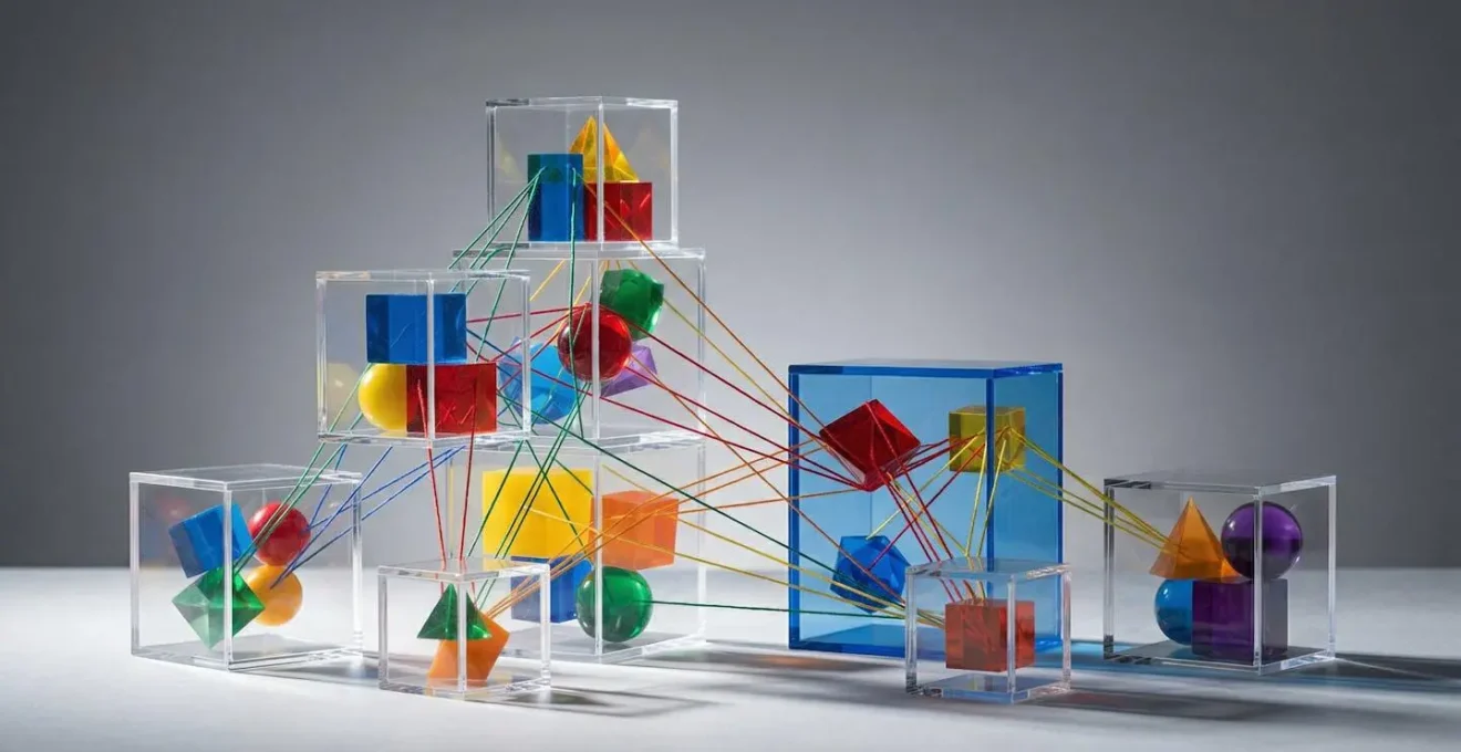 Visualisation de l'architecture en composants permettant le travail parallèle des équipes