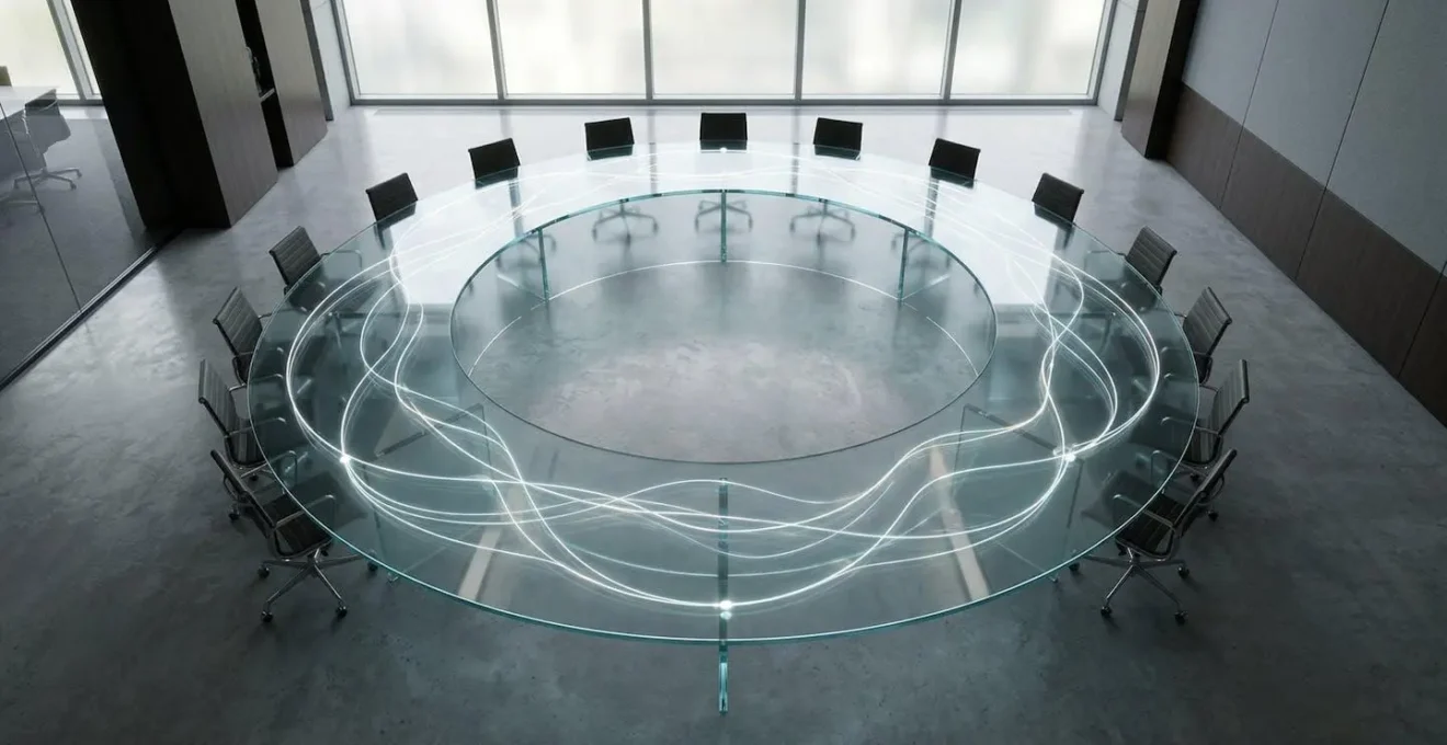 Représentation visuelle de l'audit de réputation à 360 degrés montrant l'interconnexion entre avis clients et employés