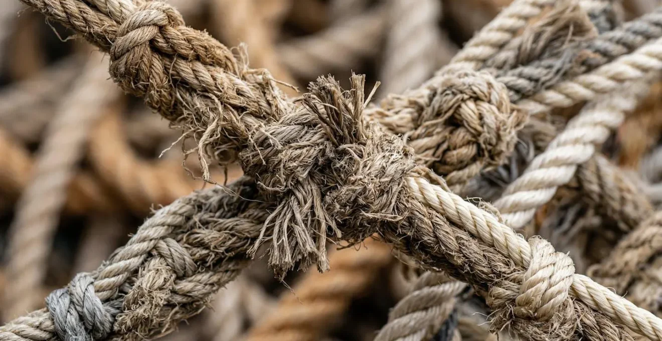 Métaphore visuelle montrant l'accumulation de la dette technique comme un frein à l'innovation