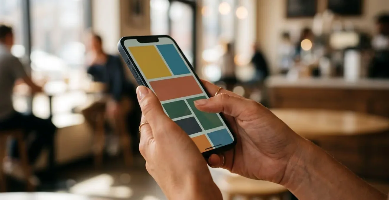 Concept visuel d'un menu de navigation intelligent qui s'adapte au scroll